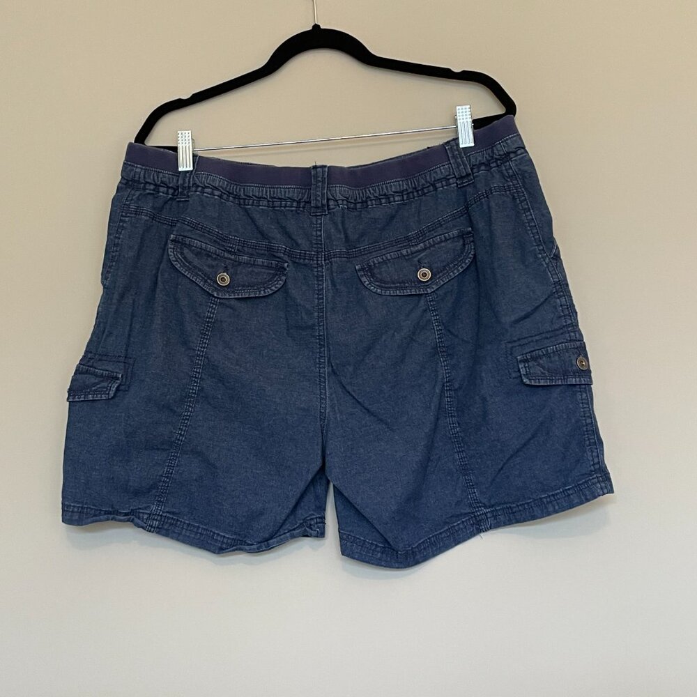 Denim Jean Cargo Shorts Size 16 - Picture 3 of 7